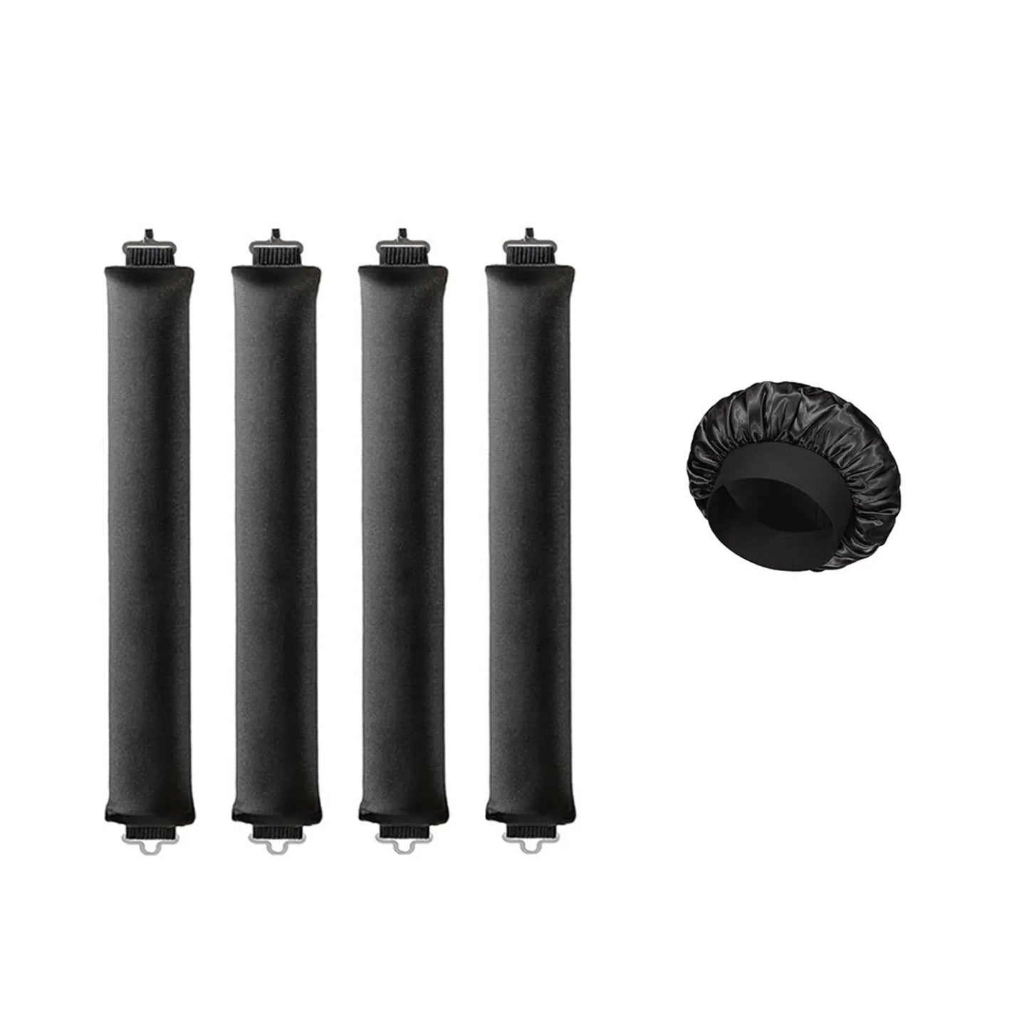 Deluxe Overnight Heatless Curl Kit - 3pc or 4pc + Satin Sleeping Cap