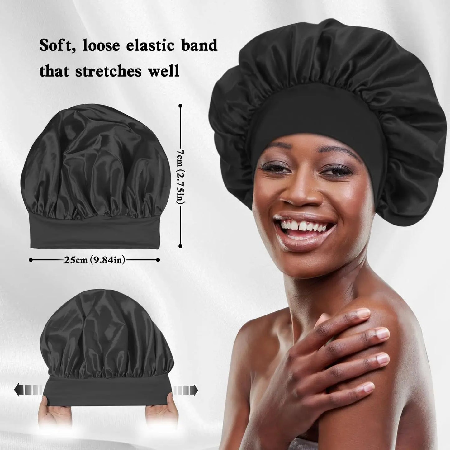 Deluxe Overnight Heatless Curl Kit - 3pc or 4pc + Satin Sleeping Cap