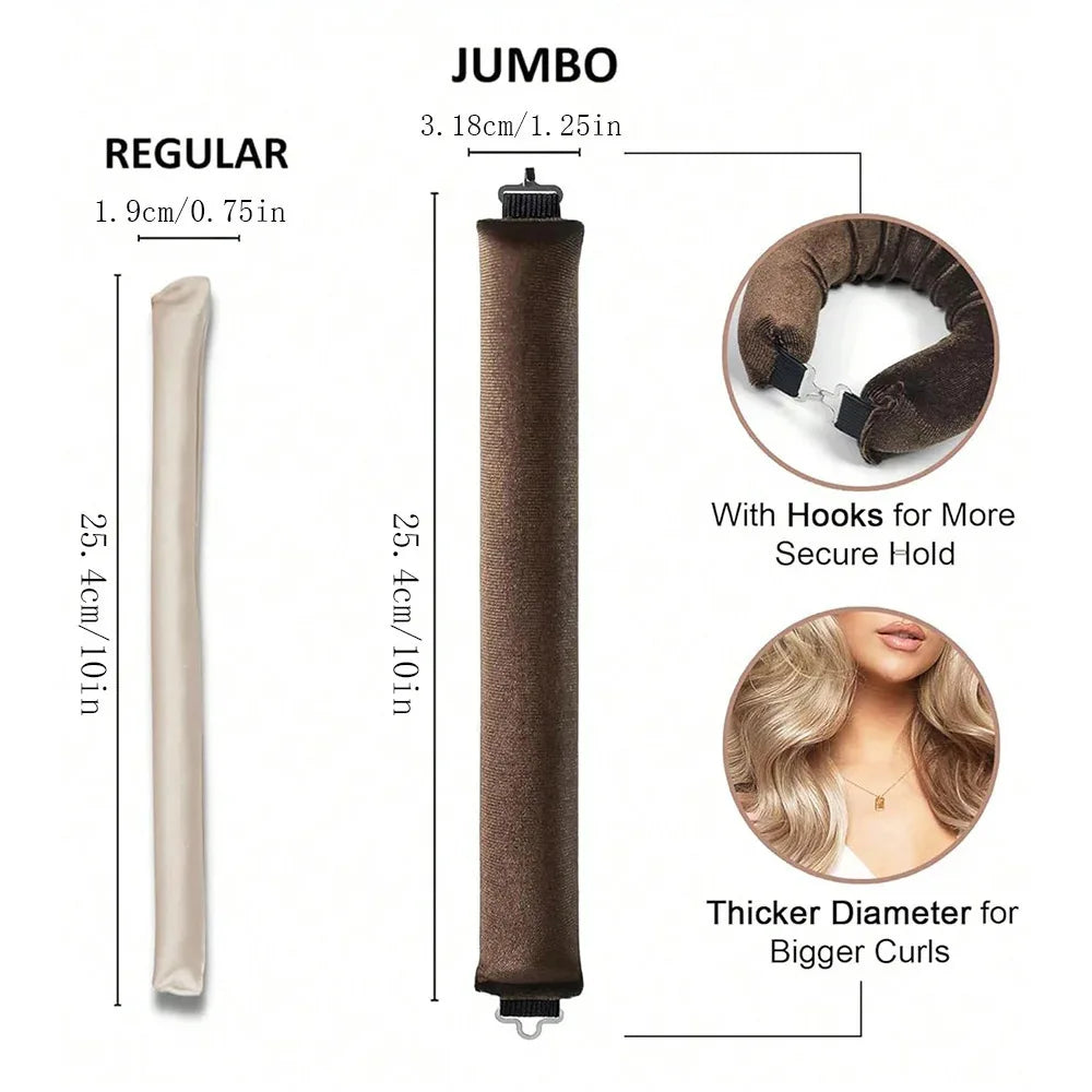 Deluxe Overnight Heatless Curl Kit - 3pc or 4pc + Satin Sleeping Cap
