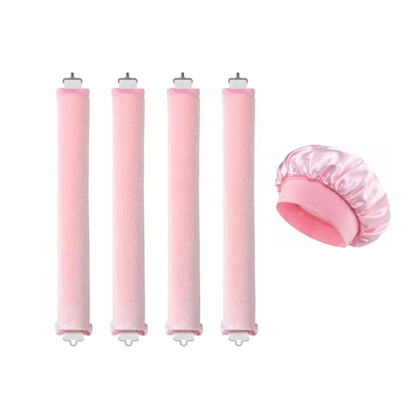 Deluxe Overnight Heatless Curl Kit - 3pc or 4pc + Satin Sleeping Cap